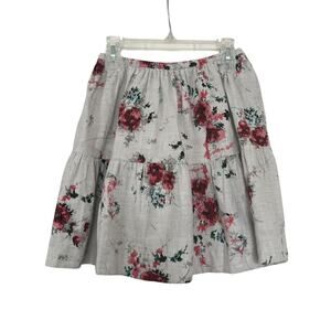 Bonpoint GirlsTiered Floral Skirt Romantic Cotton Luxury Kids Boutique size 10